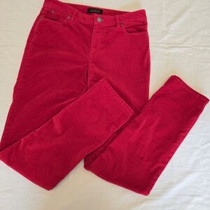 Talbots Bold Red Straight-Leg Pants